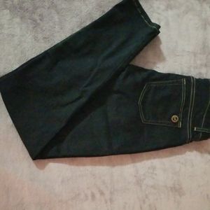 Authentic MICHAEL KORS IZZY SKINNY JEANS 10 GOLD M